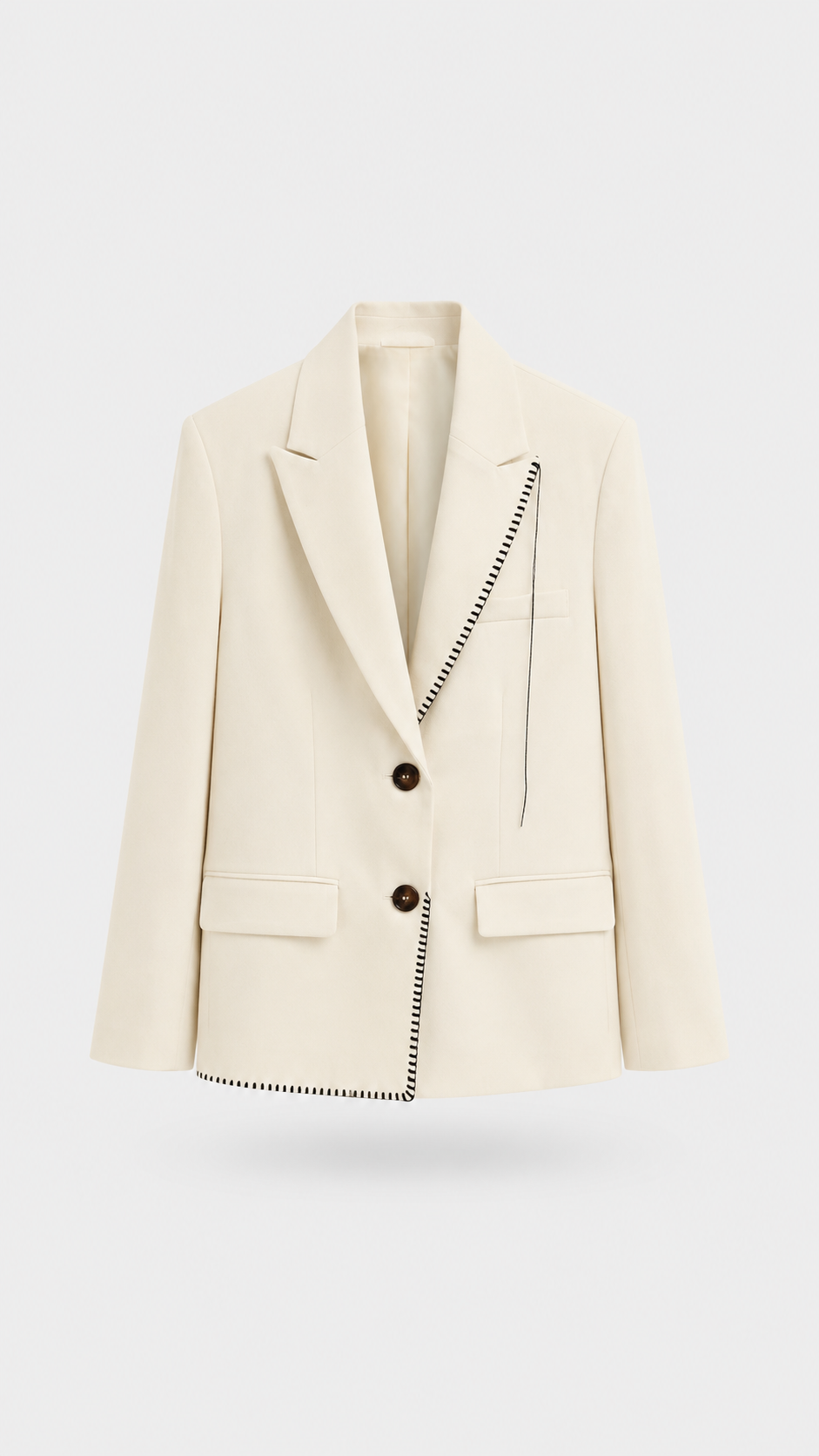 Ivory Stitch Blazer