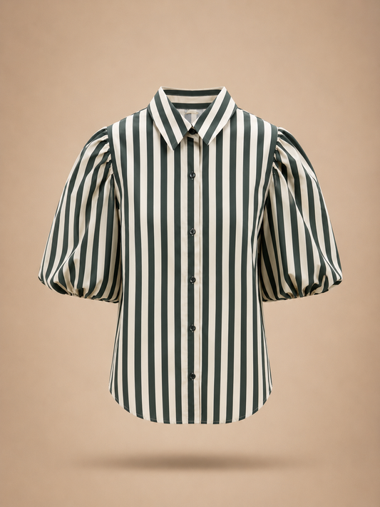 Emerald Stripe Blouse
