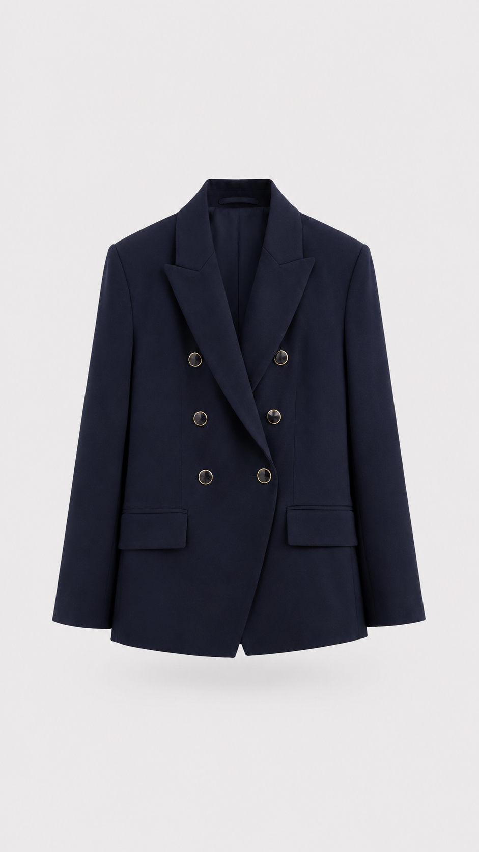 Navy Double-Breasted Blazer