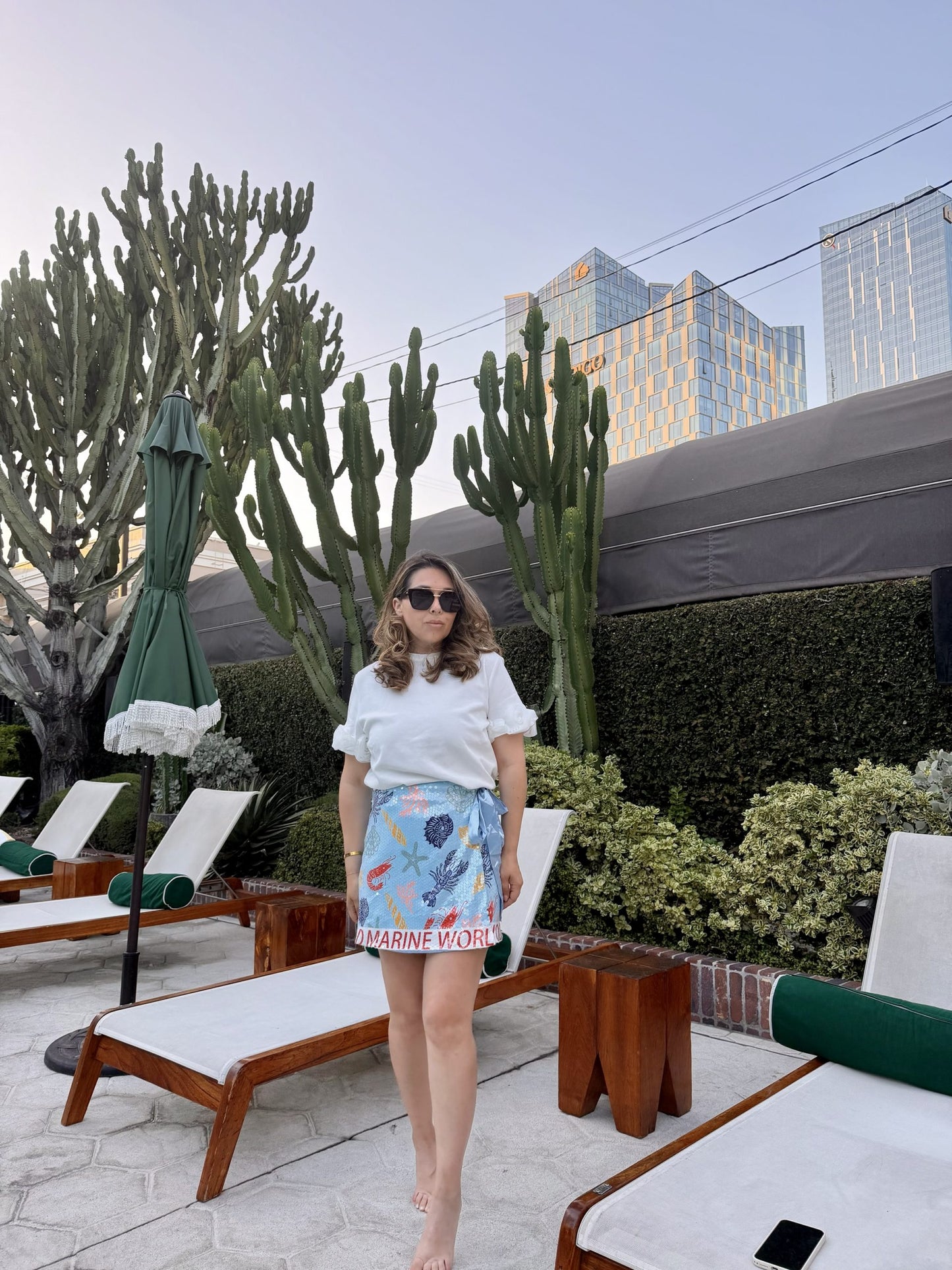 Marine World Wrap Skirt<span> - </span>XS image