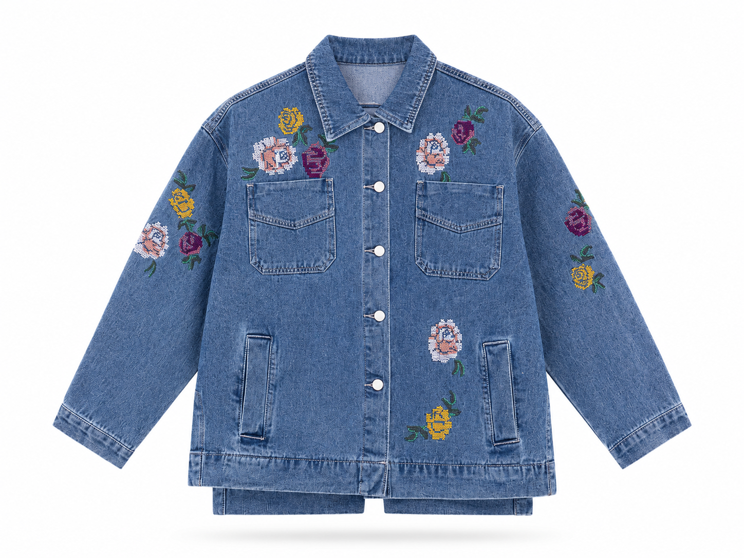 Vintage Rose Denim Jacket image 0