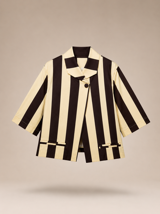 Mocha Stripe Statement Set image 1