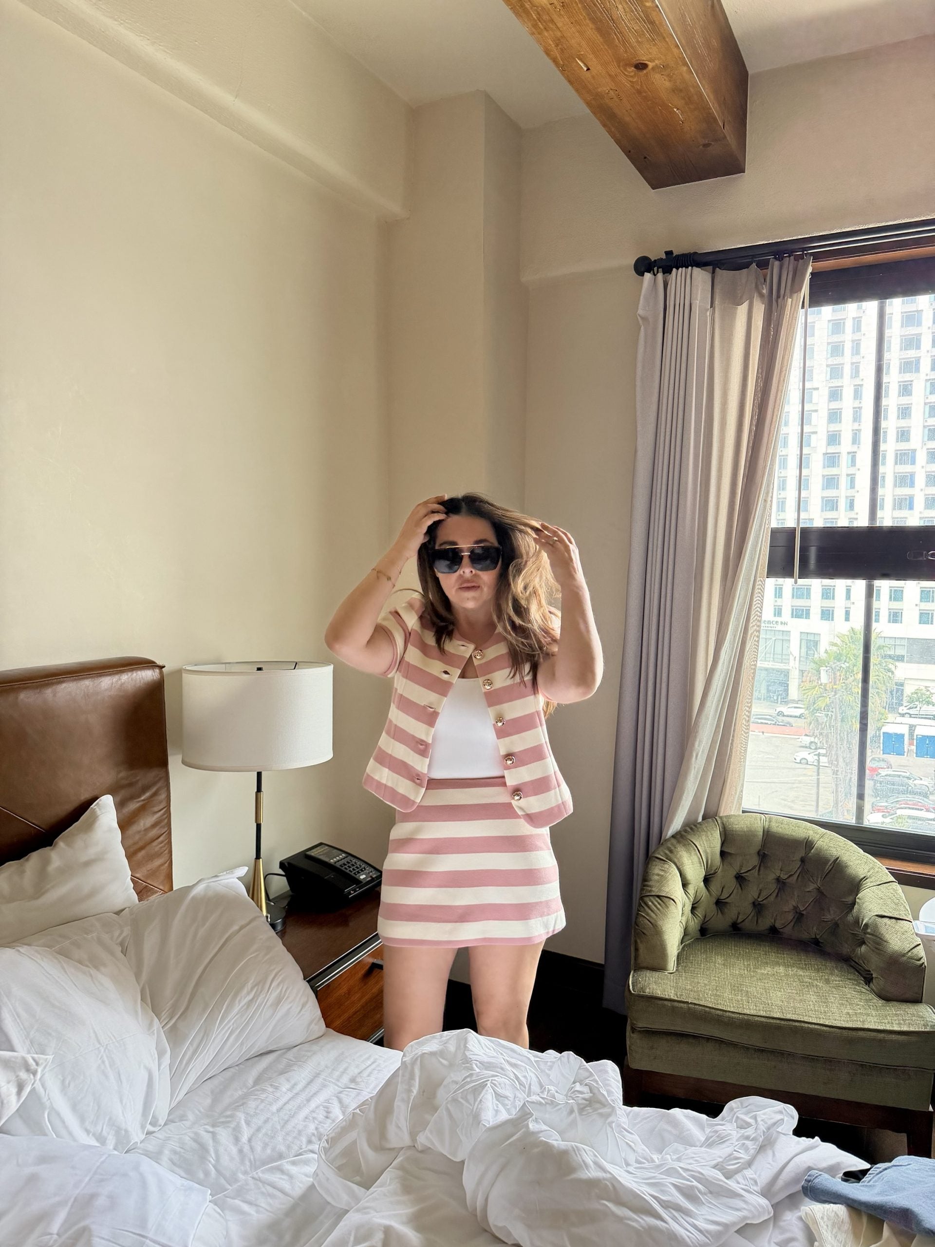 Pink Stripe Chic Set image 0
