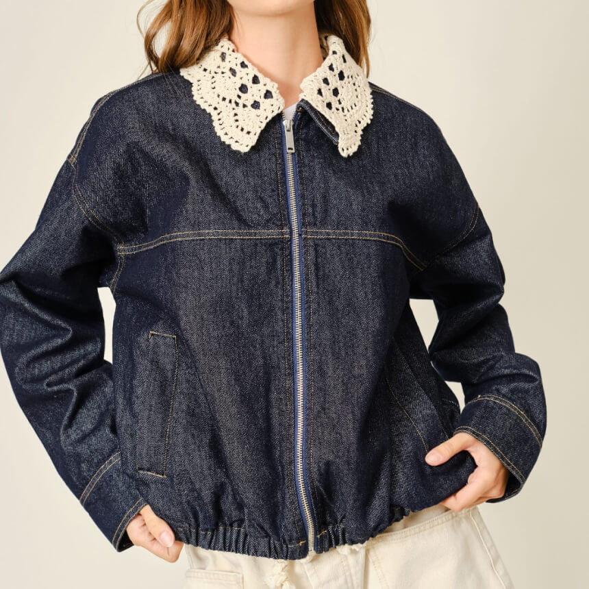 Lace Collar Jacket<span> - </span>L image