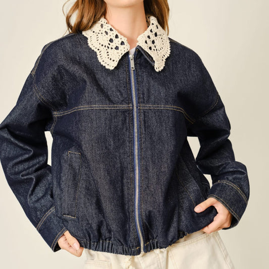 Lace Collar Jacket<span> - </span>L image