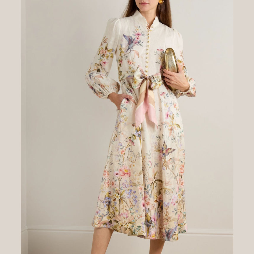 Floral print dress image 0