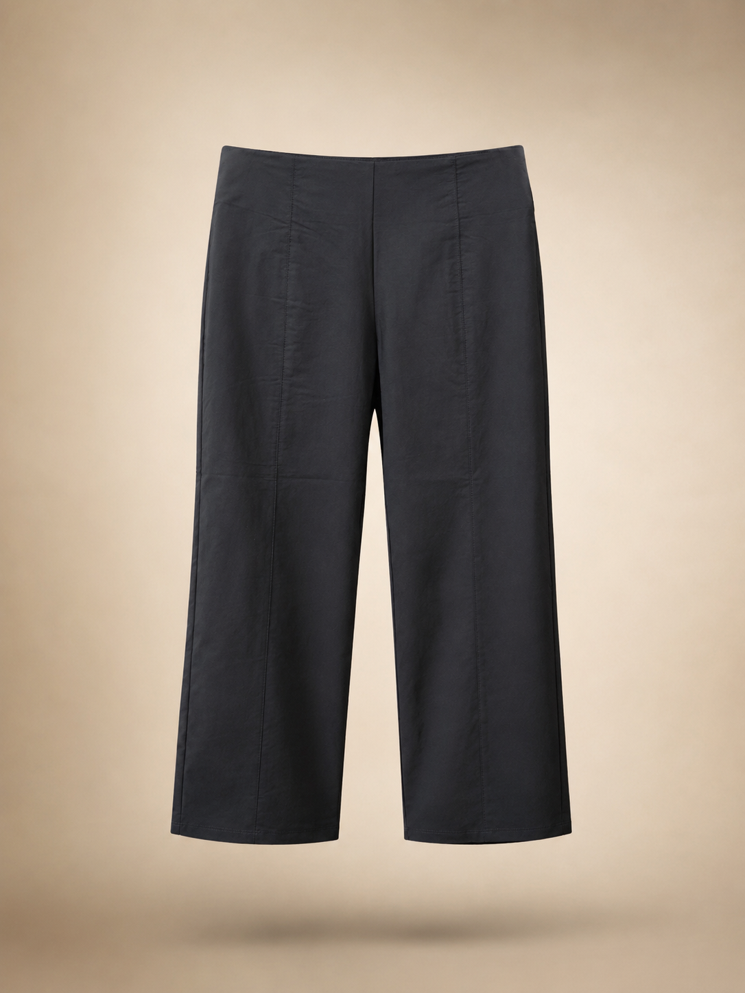 Essential Wide-Leg Cropped Pants<span> - </span>S image