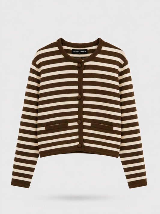 Striped Knit Cardigan
