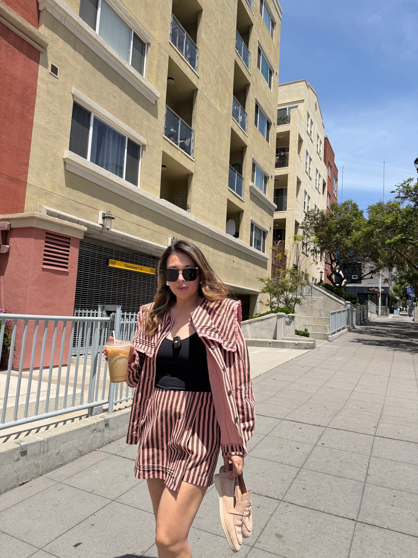 Striped Blazer Set