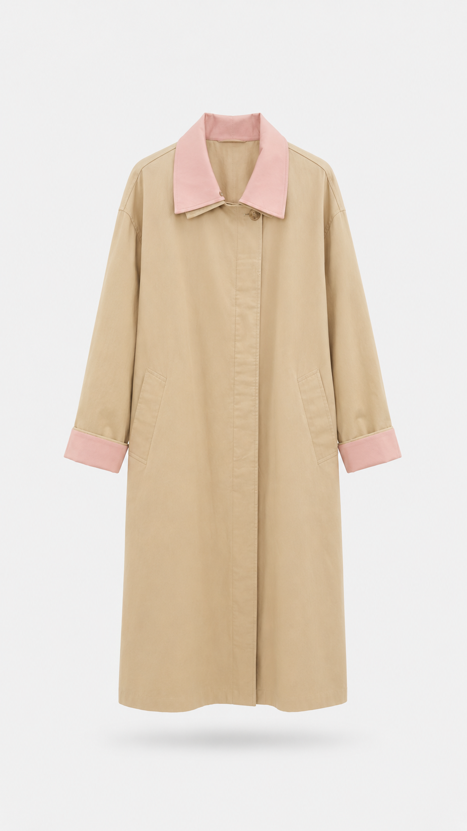 Blush Collar Trench