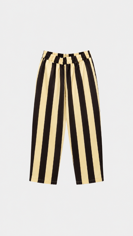 Mocha Stripe Statement Set