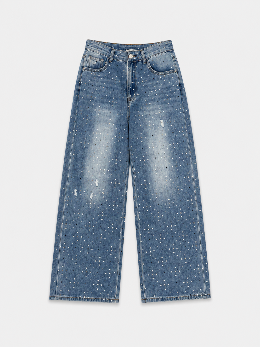 Crystal Wide-Leg Jeans