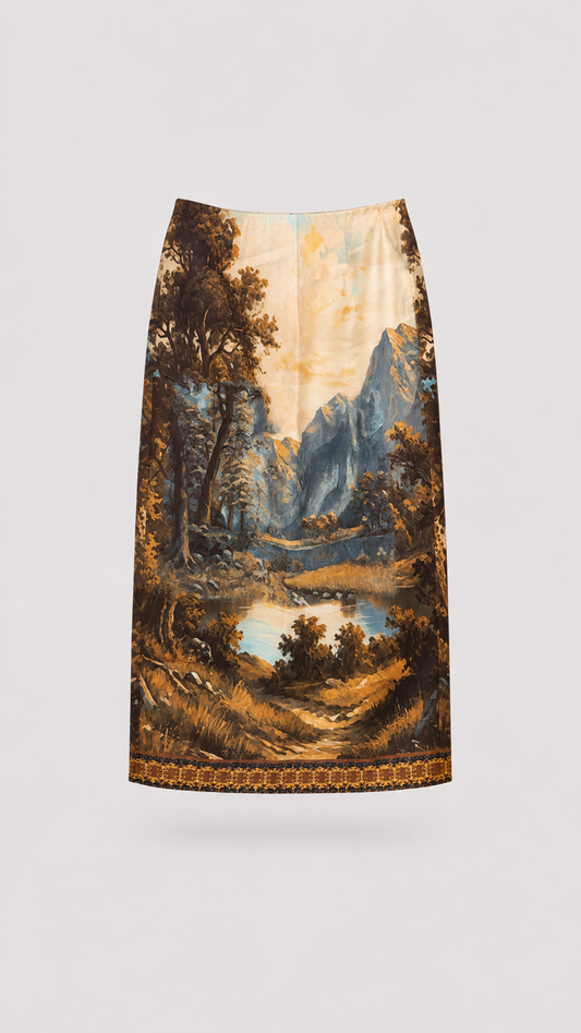 Autumn Landscape Skirt