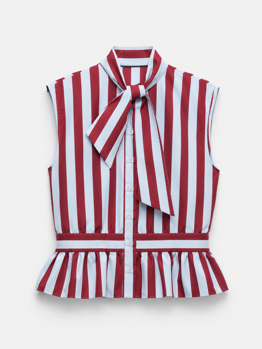 Scarlet Bow Blouse