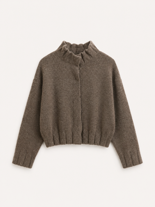 Taupe Cozy Knit Jacket