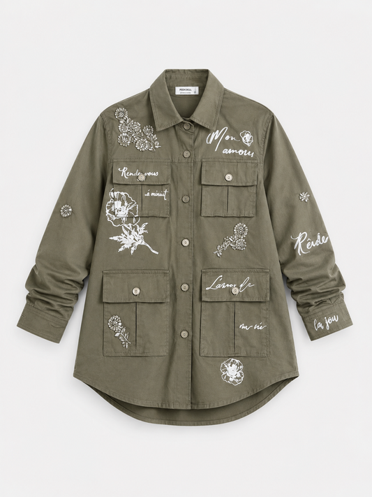 Embellished Utility Jacket