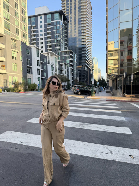 Camel Linen Luxe Set image 0