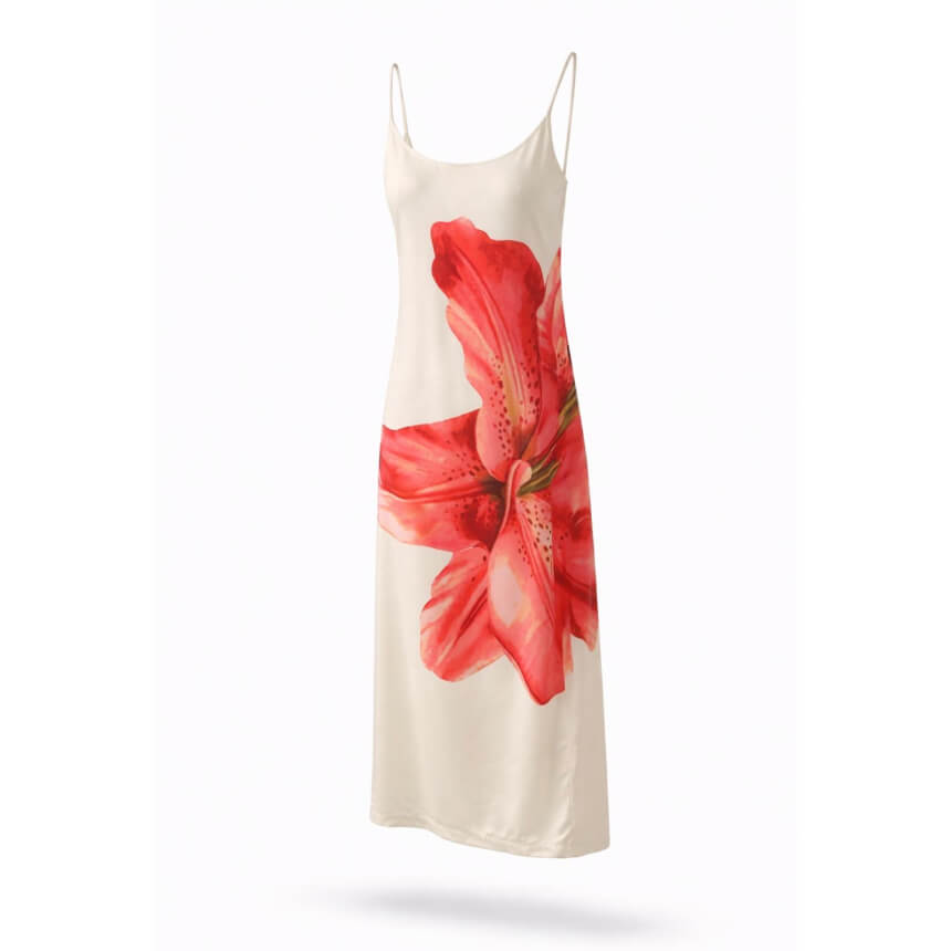 Floral Print Slip Dress<span> - </span>M image
