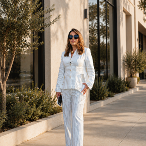 Riviera Pinstripe Set