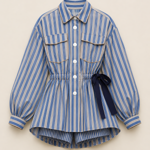 FNDY SET STRIPES BLUE AND GREY