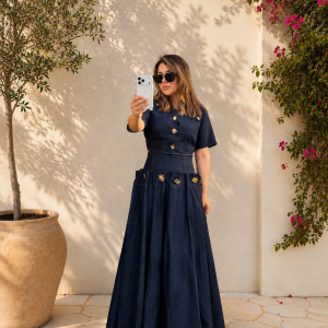 Noir Denim Set